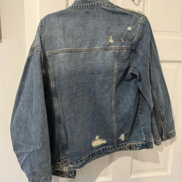 Three Bird Nest Blue Denim Jacket - Picture 3 of 3